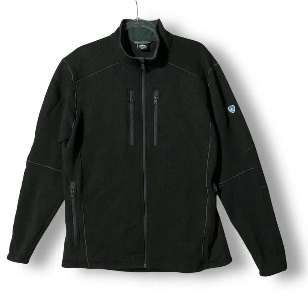KUHL Interceptr Full Zip Fleece Jacket XL Black Outdoor Performance - Picture 2 of 13